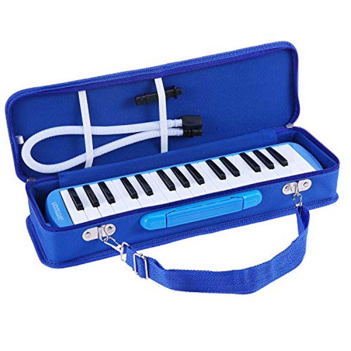 Product ammoon Melodica 32 Teclas con Paquete Duro Pianica Teclado de Estilo Piano Harmónica Órgano Bucal con Boquilla Paño de Limpieza Estuche para Principiantes Niños Amantes Musicales Regalo Musical