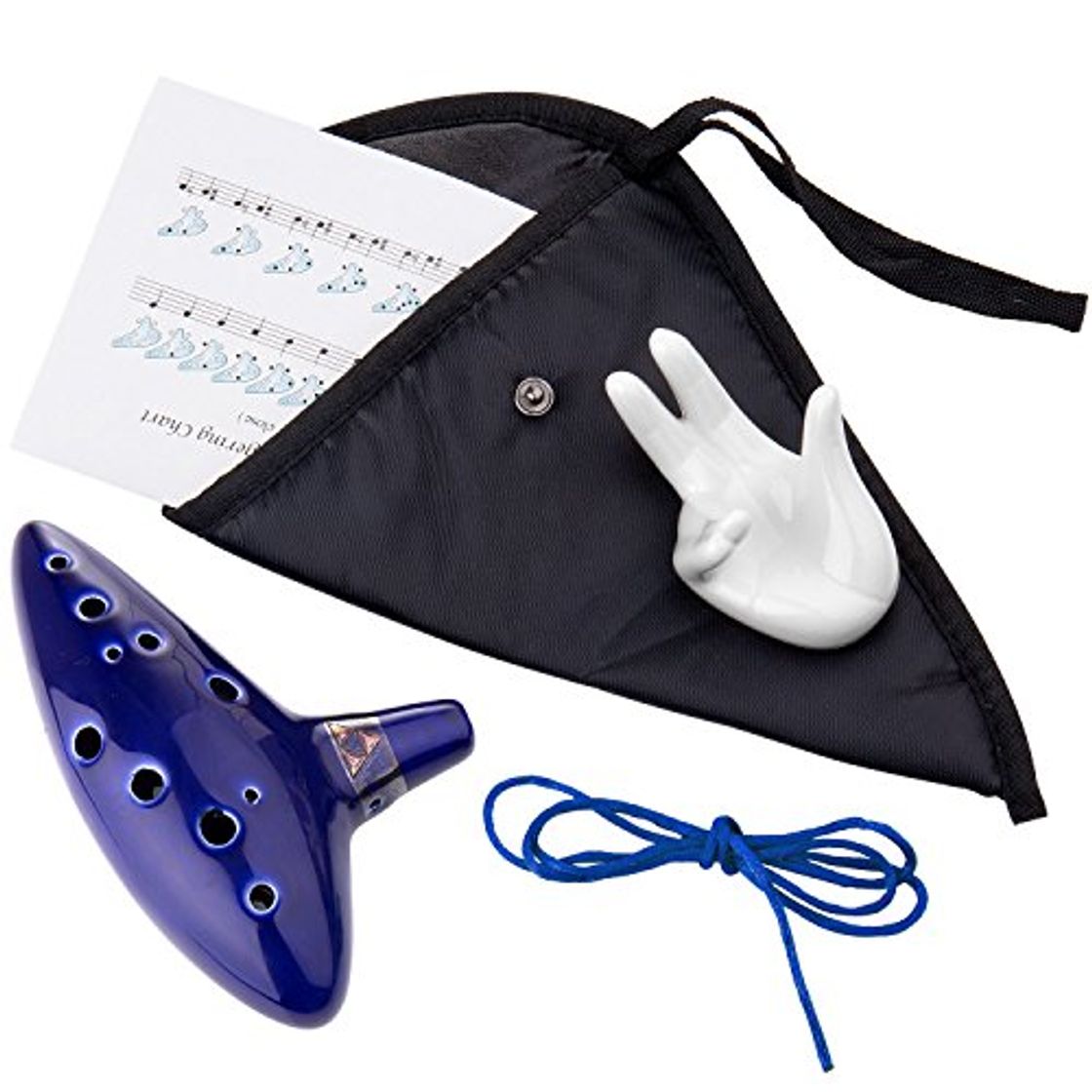 Product Czemo Ocarina Zelda 12 Agujeros Instrumento Cerámica Alto C