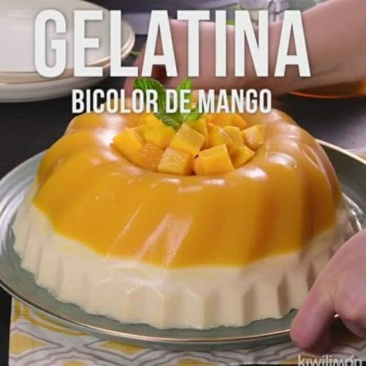 Gelatina Bicolor de Mango 🥭