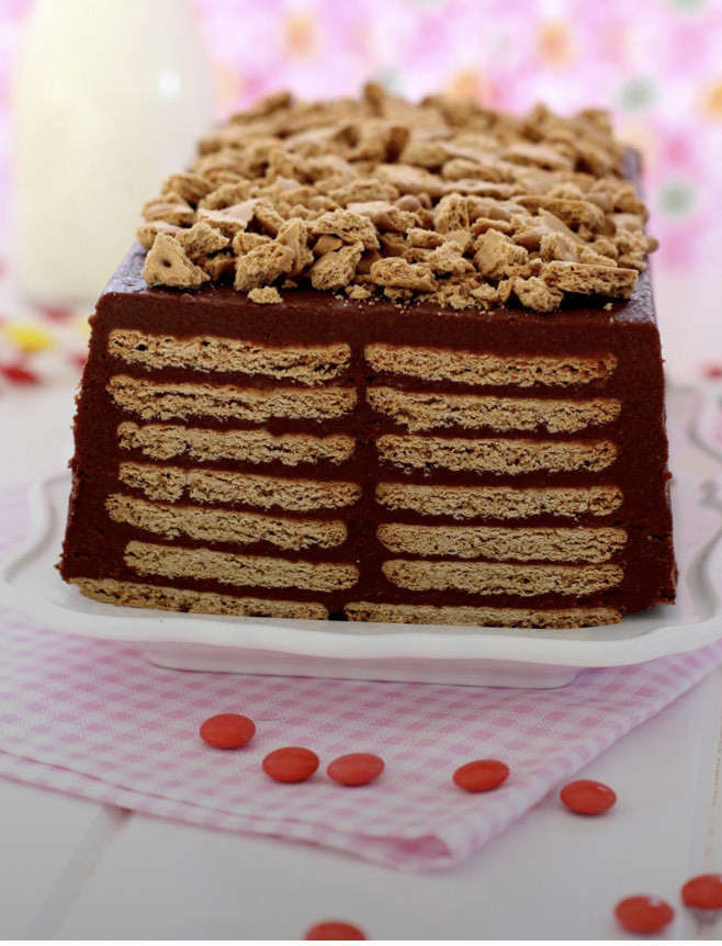 Moda Tarta de galletas y chocolate sin horno 