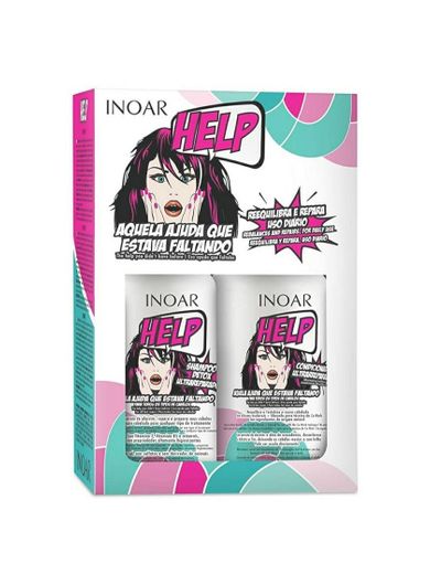 Shampoo e condicionador Help da Inoar