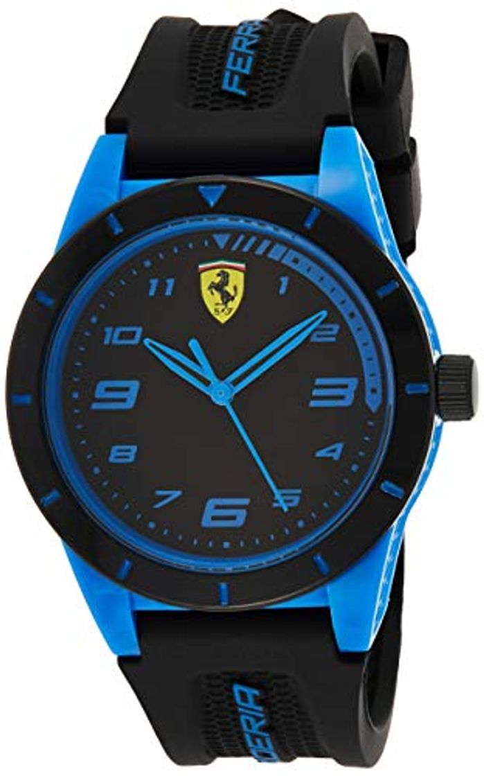 Moda Ferrari Reloj Analógico para Hombre de Cuarzo con Correa en Nylon 830622