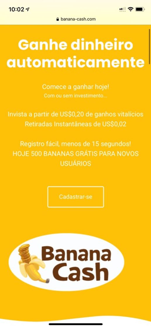 Moda Banana Cash 🤩