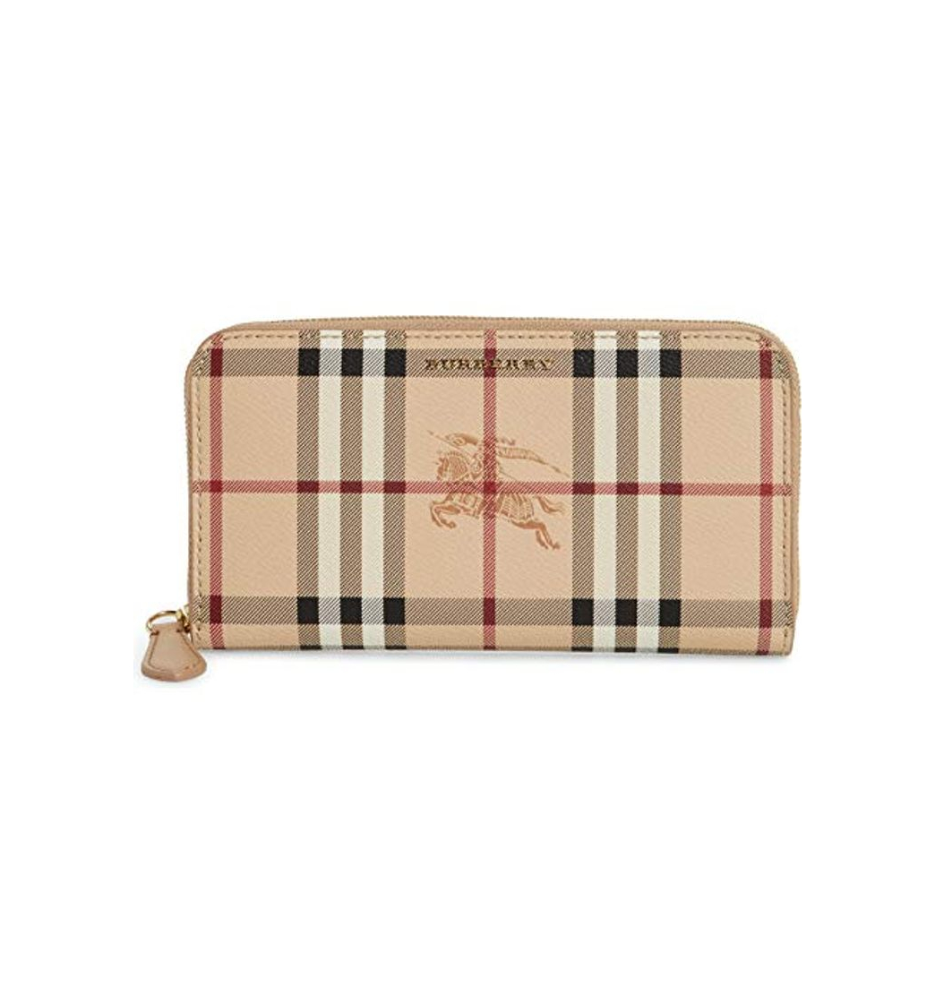 Social Burberry monedero cartera bifold de mujer en piel nuevo Elmore beige