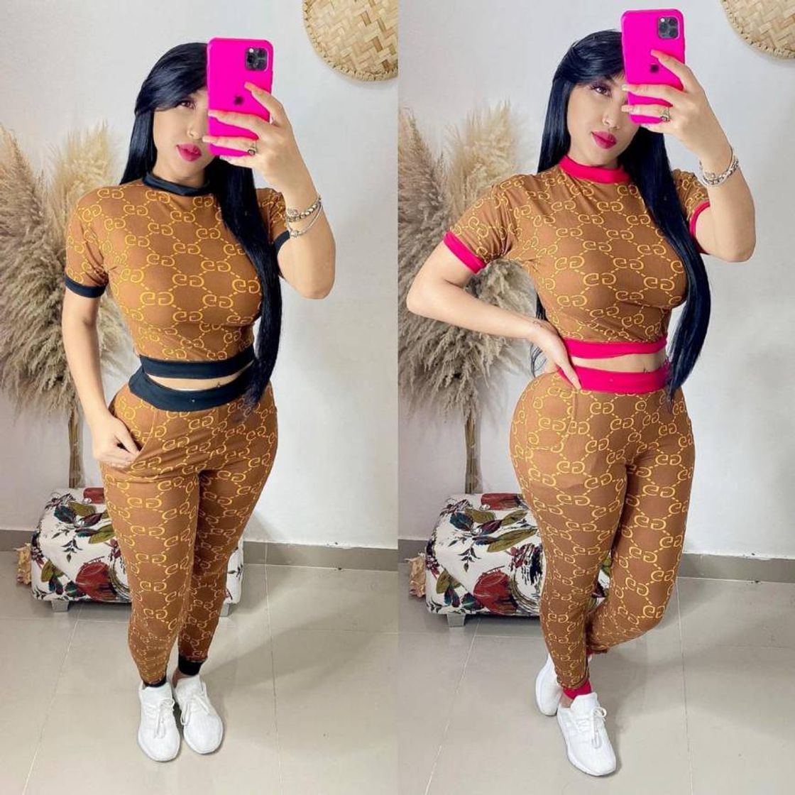 Social Conjunto Tops Yoga Seamless Gradient Yoga Top de Manga Larga Pantalon Deportivo