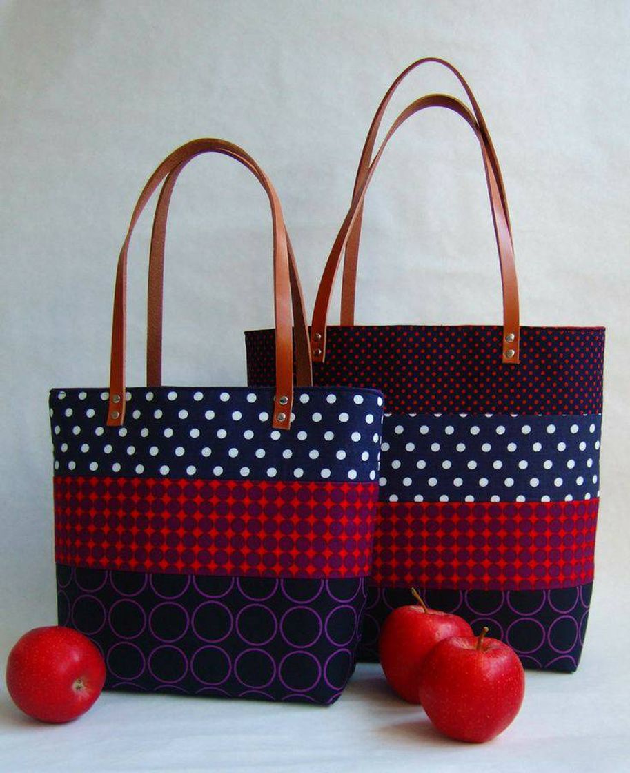 Moda Lindas bolsas patchwork. 