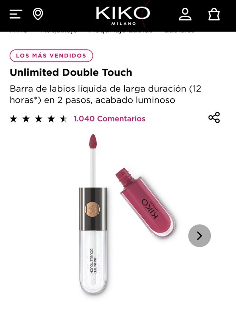 Fashion Labial líquido | Unlimited Double Touch | Kiko Milano