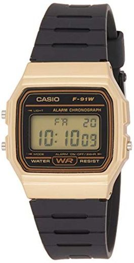 Casio Reloj Digital para Unisex de Cuarzo con Correa en Resina F-91WM-9AEF