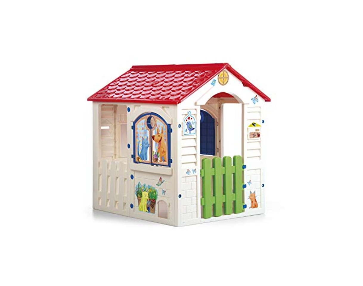 Social Chicos - Country Cottage Casita Infantil de Exterior, Color Beige con tejado