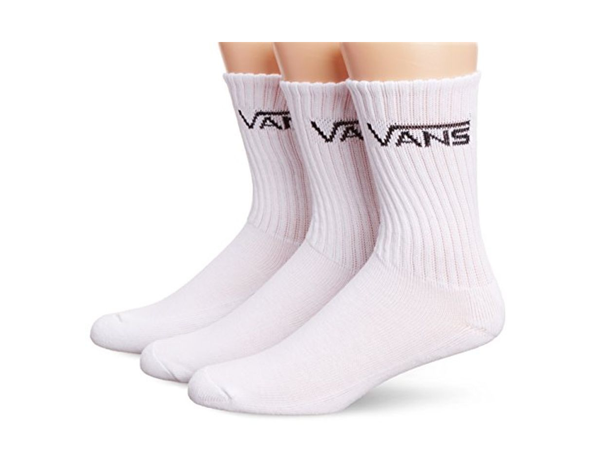 Moda Vans Herren M Classic Crew Socken, 3er Pack, weiß