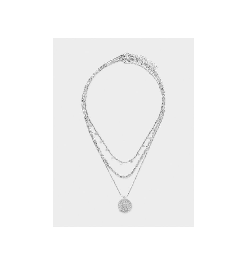 Fashion Set Of Contrast Medallion Necklaces - Silver - View all - Parfois