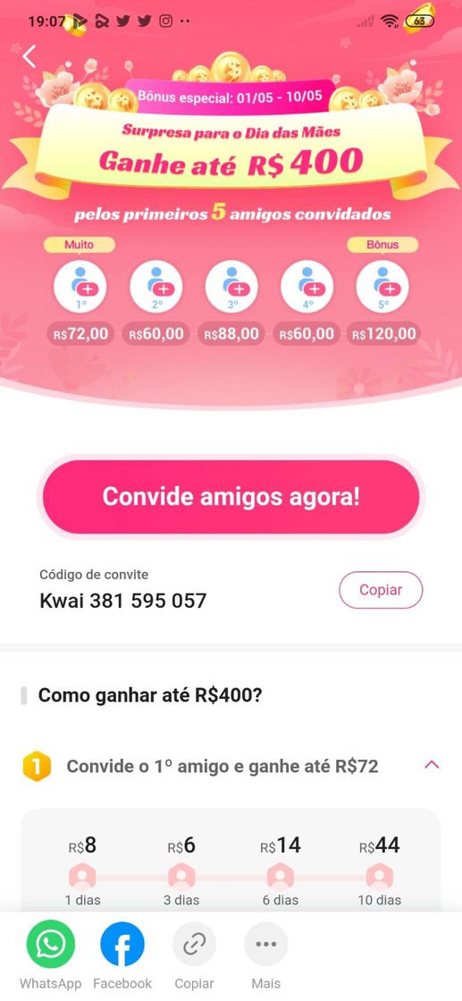 Moda Ganhe 400 reais por dia assistindo vídeos, acesse o link