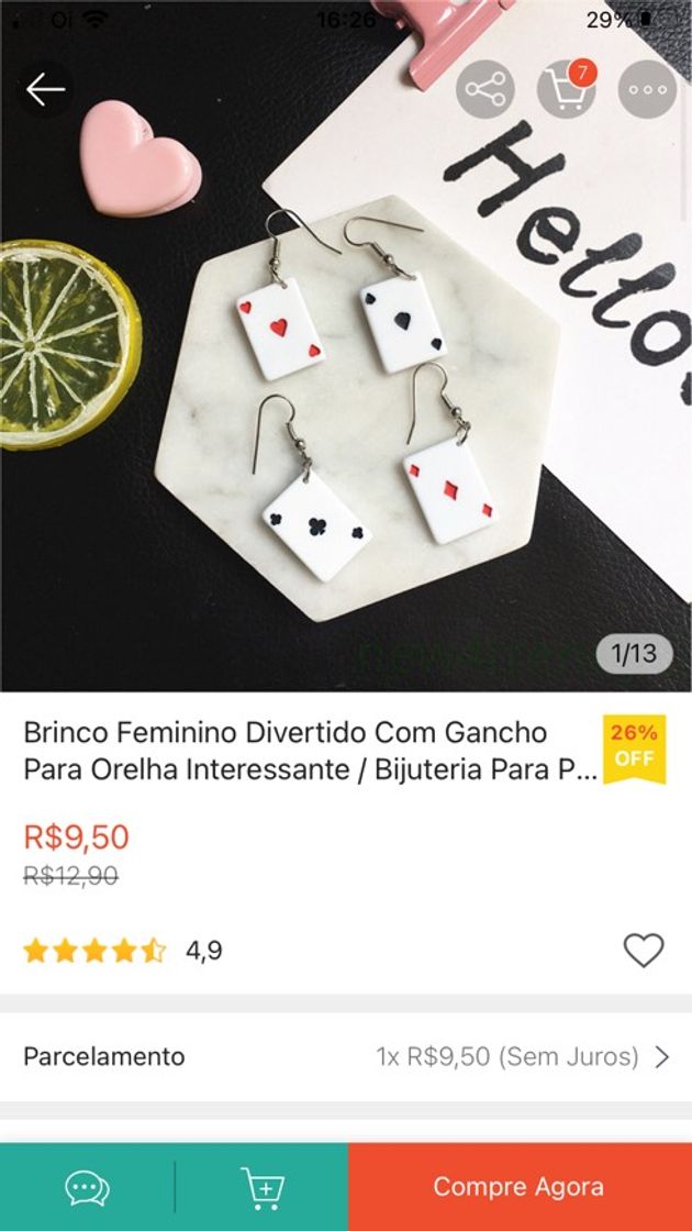 Fashion Brincos fofinhos 