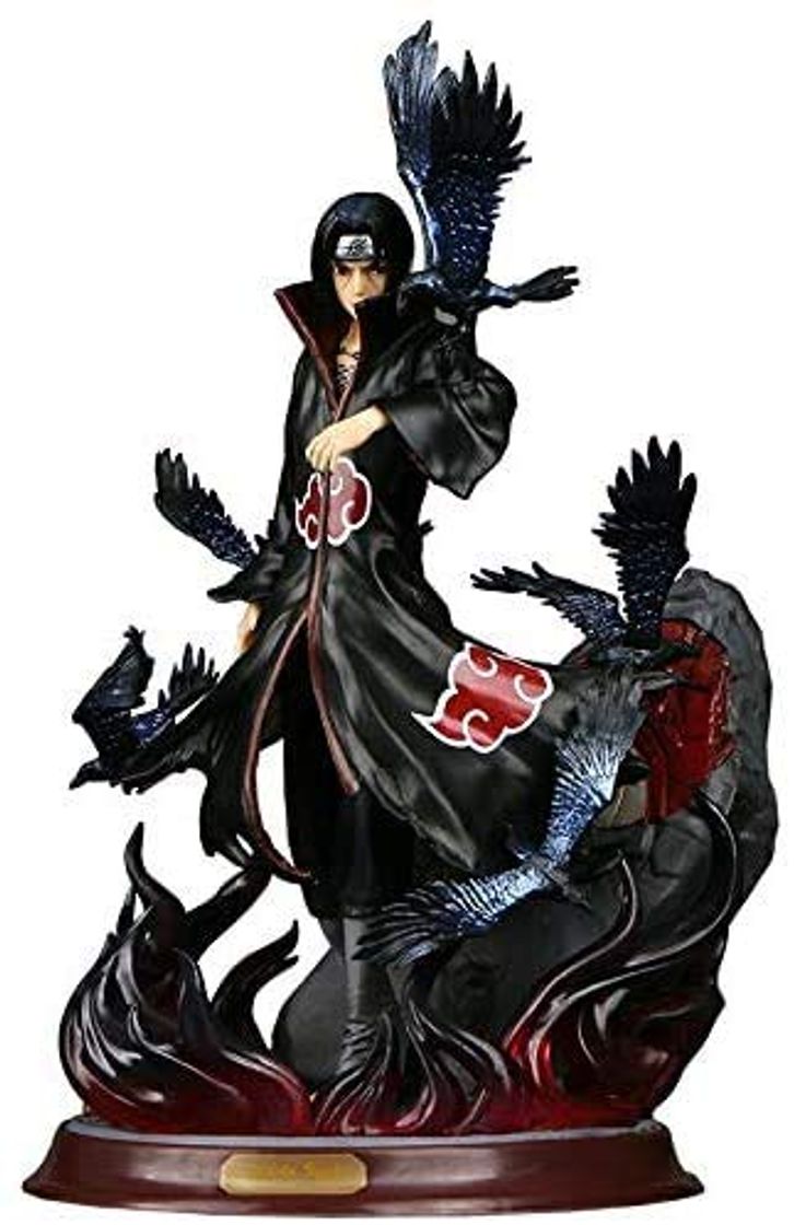 Social Anime Naruto Uchiha Itachi PVC Pop Colección de figuras de acción Modelo Akatsuki Cuervo Adornos de decoración de juguetes combinados Figuras de acción 27CM