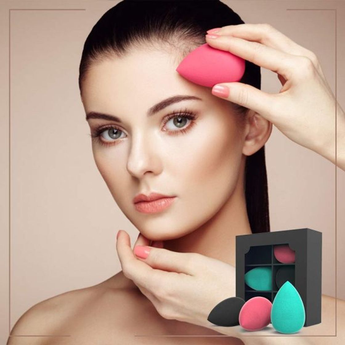 Producto 11 Piezas Esponja Maquillaje Beauty Blender Sin Látex Facial Makeup Esponjas para