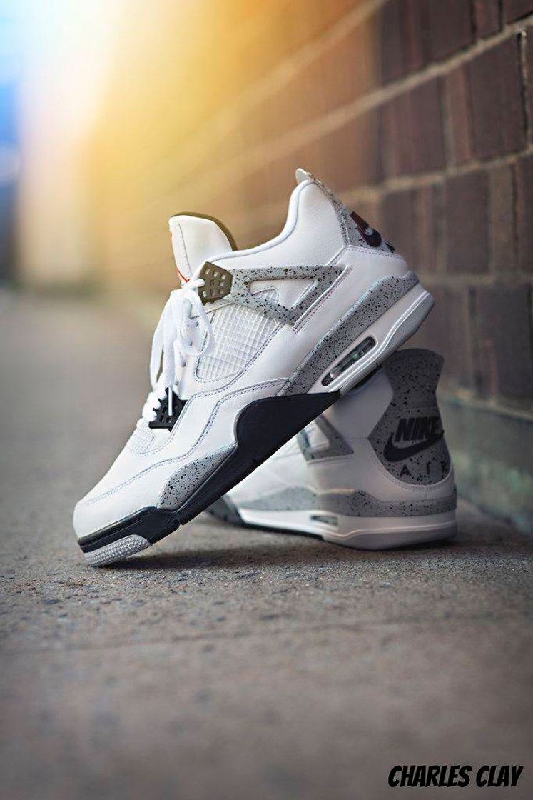 Fashion Jordan 4 "White cement"