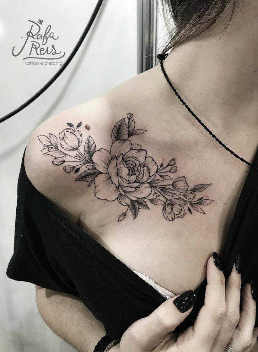 Fashion Tatuagem floral 🥀