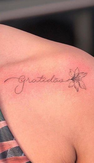 Tatoo gratidão