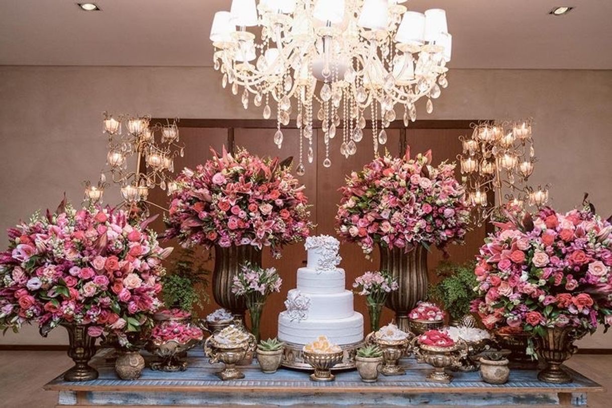 Fashion Decoração de casamento em tons de rosa 💕💗