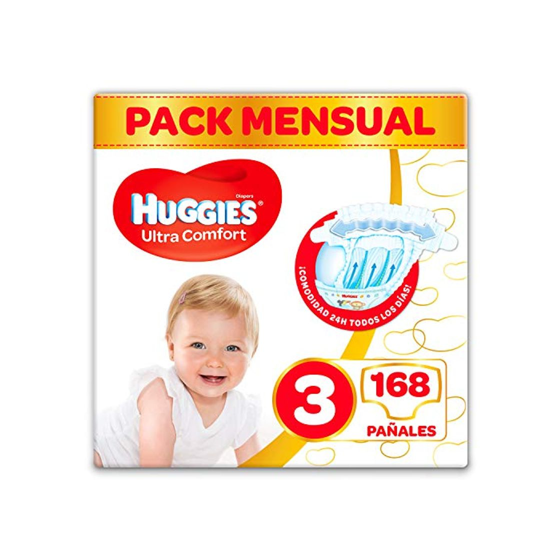 Producto Huggies Ultra Comfort Pañales Talla 3