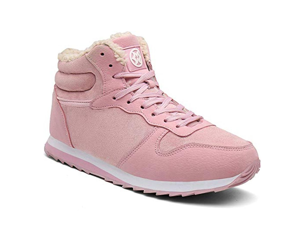 Moda Gaatpot Zapatos Invierno Botas Forradas de Nieve Zapatillas Sneaker Botines Planas para