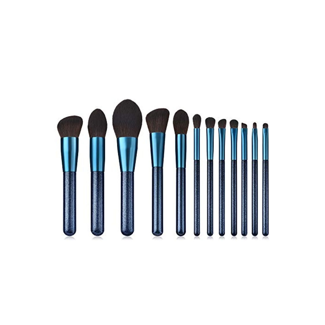 Productos LYTZX Pincel de maquillaje, 12 piezas Juego de azul Suave Nano Nylon