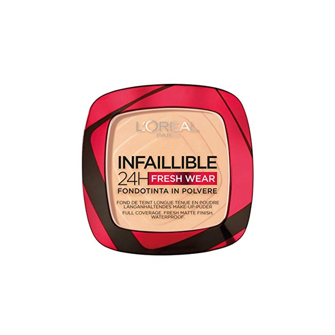 Producto L'Oréal Paris Polvos Compactos Mate Infalible 24H, Larga Duración, Cobertura Media-Alta, Resistente