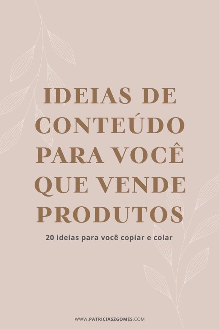 Moda Ideias de conteúdo 