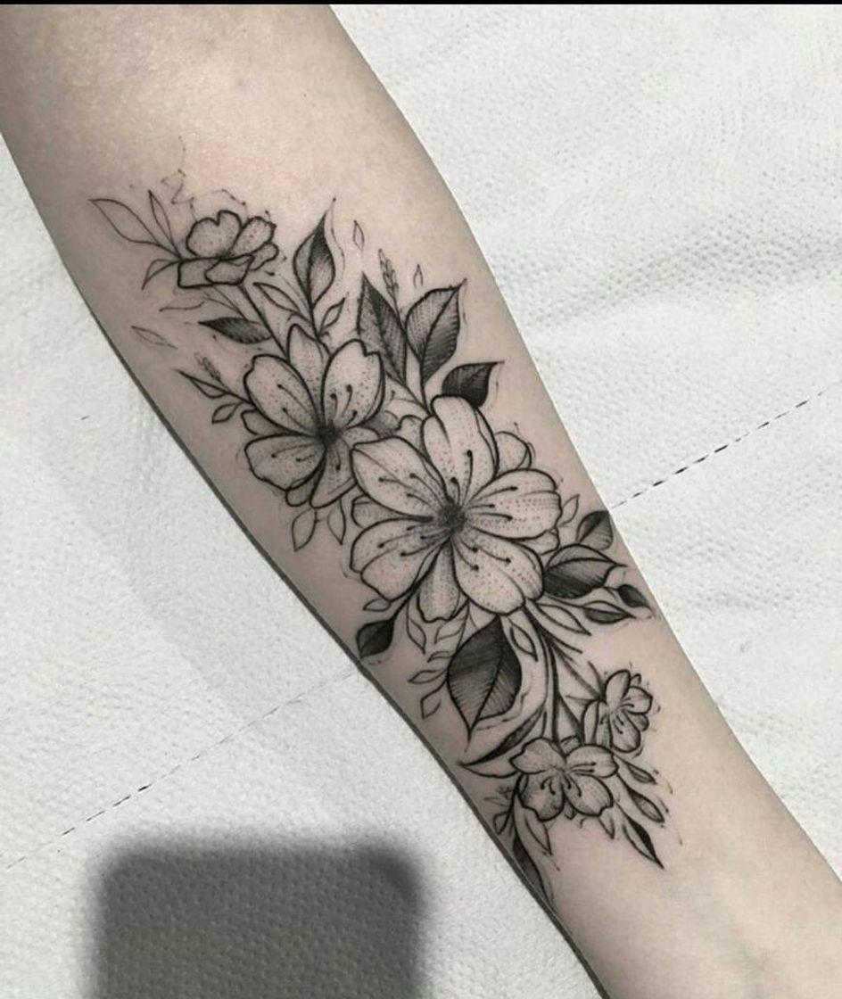 Moda Tatoo flores 