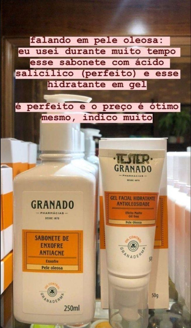 Fashion Hidratante e sabonete em gel da granado 