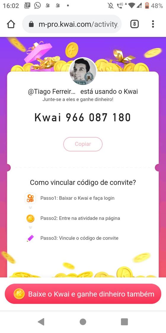 Moda https://m.kwai.app/s/7D3IfInv
Entre pelo meu link 