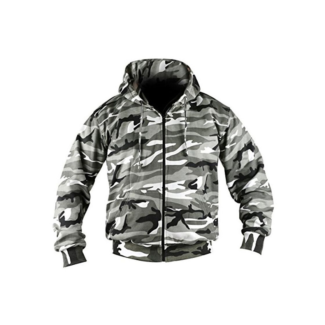 Product Kombat UK – Chaqueta de Camuflaje Sudadera con Capucha con Cremallera