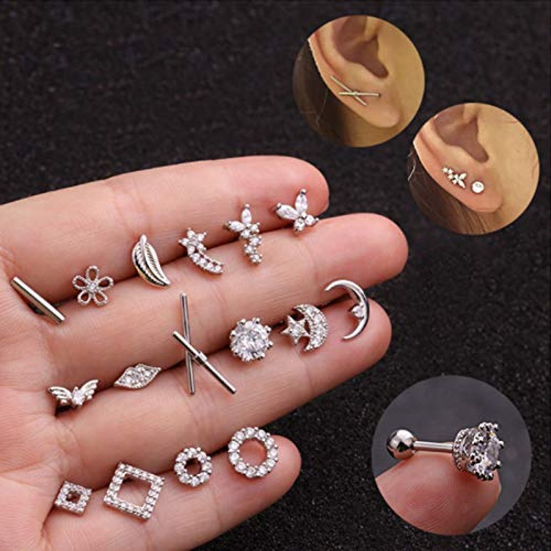 Moda QYY Helix Piercing de acero quirúrgico para cartílago