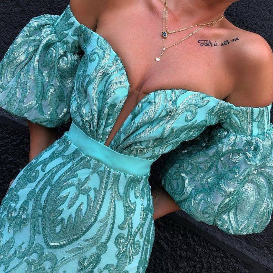 Social Vestido Azul turquesa💙 