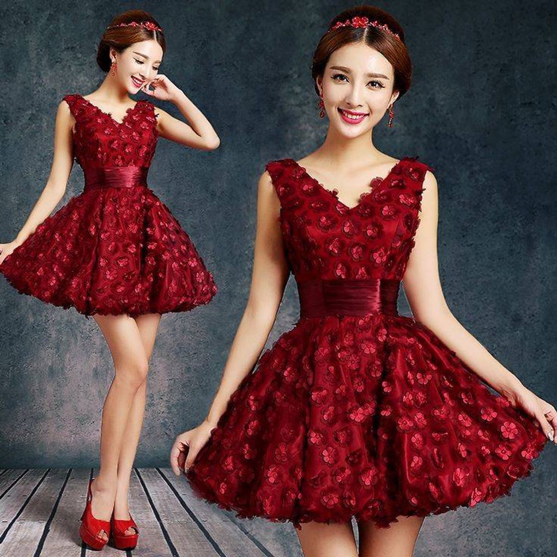 Social Vestido de noite vermelho💖