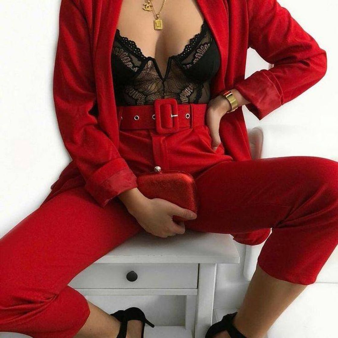 Fashion Look vermelho💖