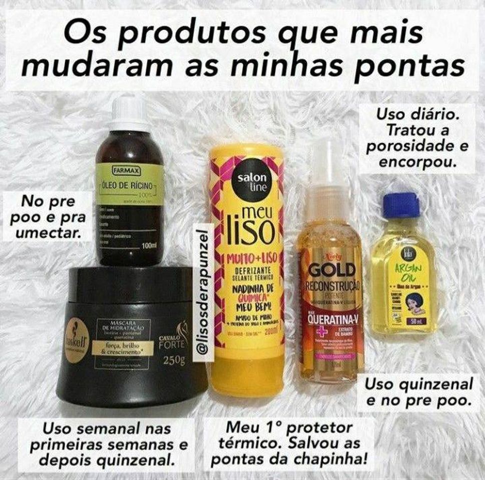 Fashion Produtos para reparar as pontas💖