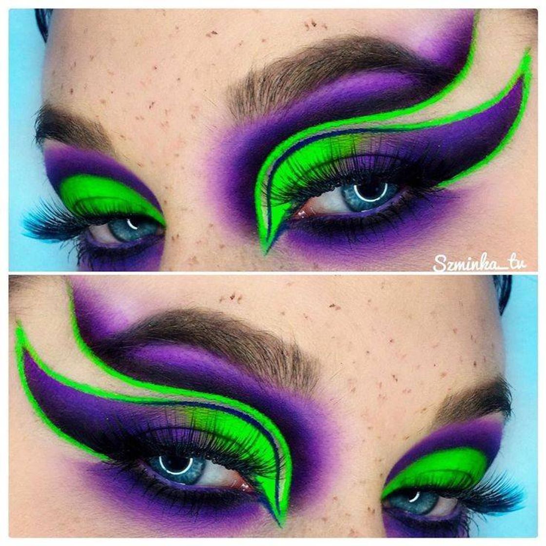 Fashion Verde neon e roxo✨💚💜