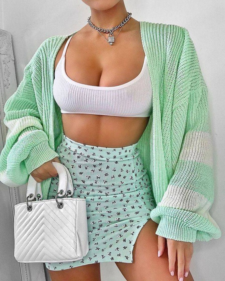 Fashion Look verde agua✨💖