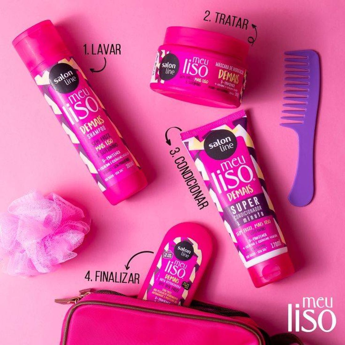 Fashion Meu liso sem frizz-salon line