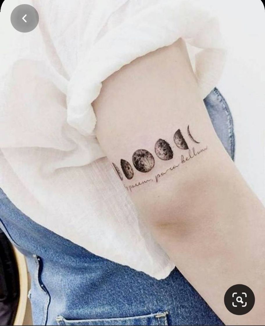 Fashion Tatuagem fases da lua delicada 