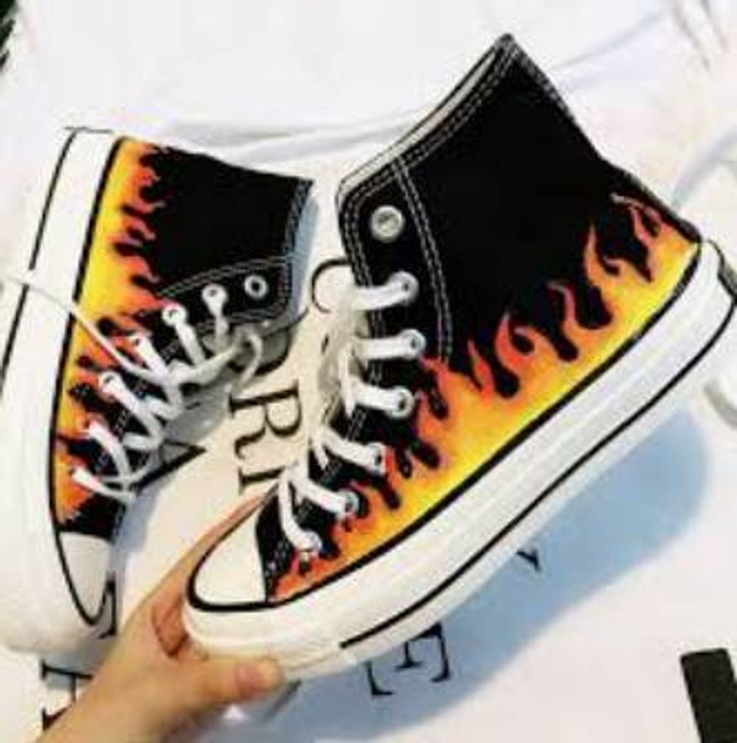 Social Tênis personalizado de fogo