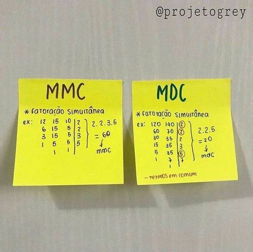 Como fazer MMC e MDC