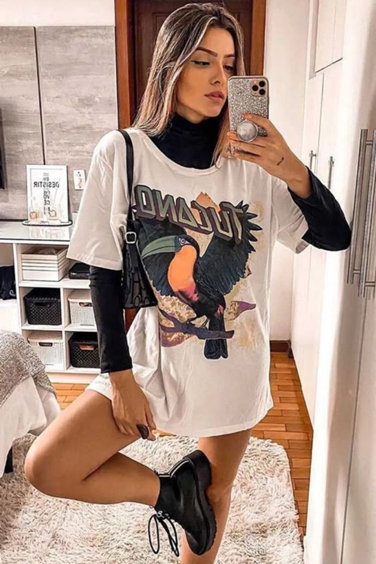 Moda camisetão 