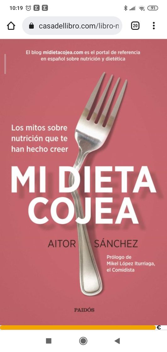 Libro Mi dieta cojea 