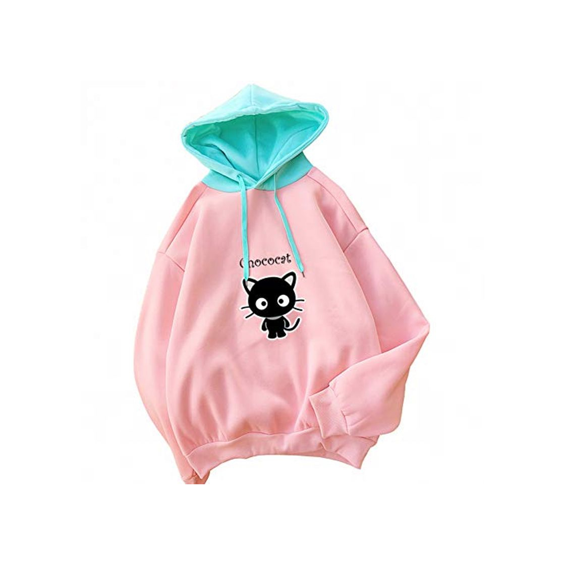 Social ZJSWCP Sudadera Sudadera Mujer Rosa Manga Larga Patchwork Jerseys Sudadera Mujer Casual