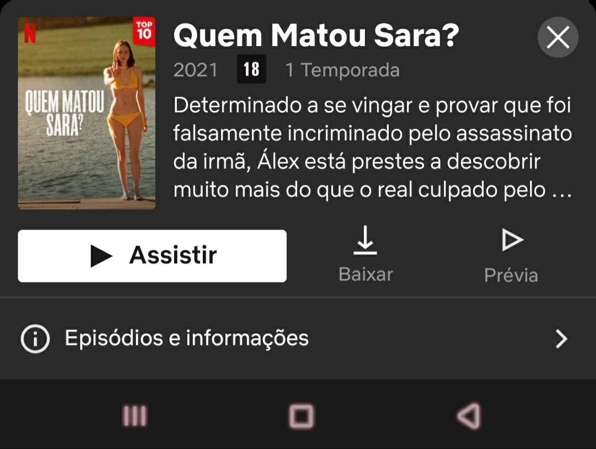 Quem mato a Sara |Netflix