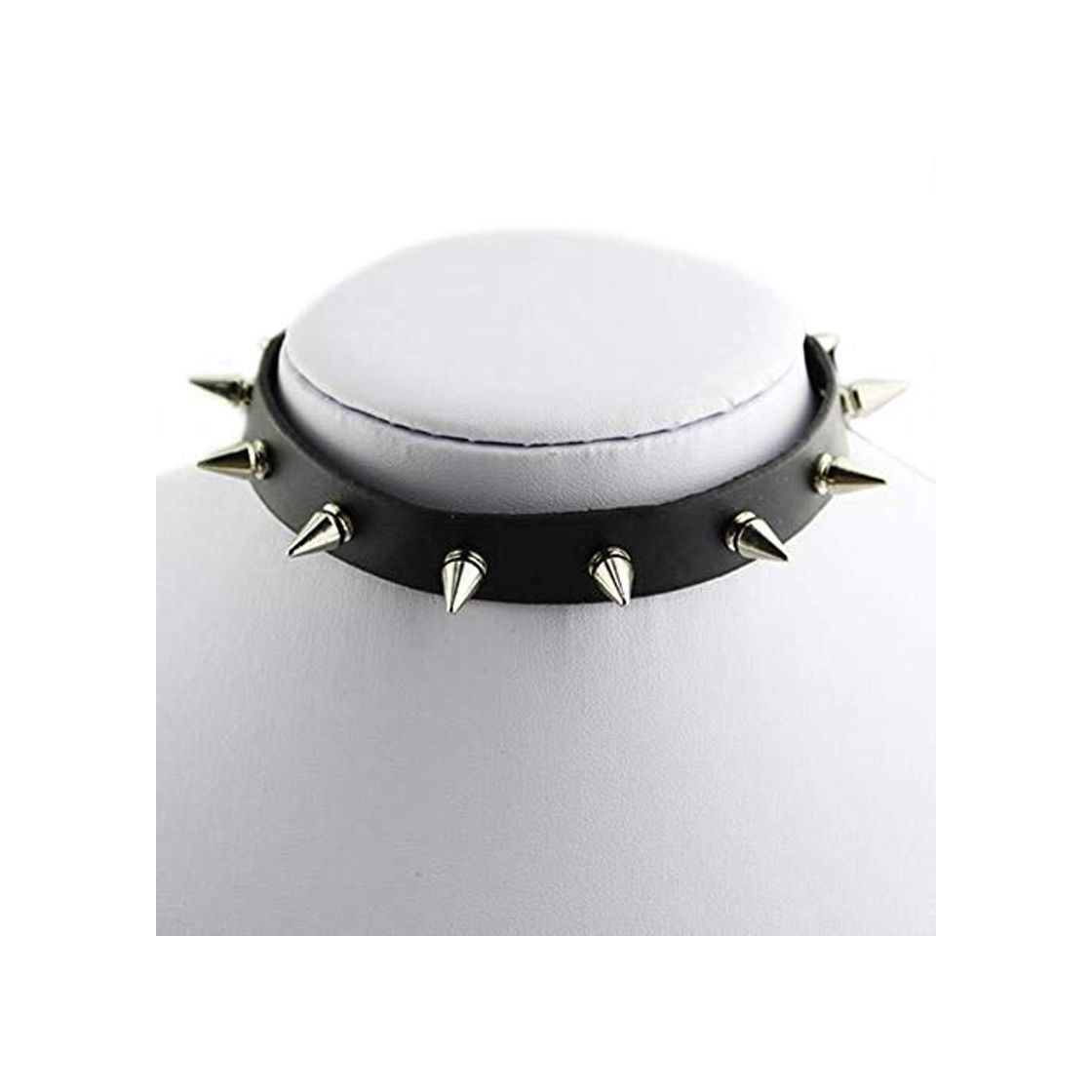 Fashion Houer Gothic Men Women Unisex Faux Leather Spike Rivet Choker Punk Collar Joyería