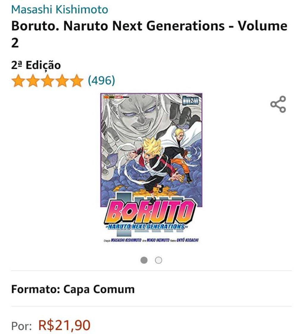 Libro Mangá Boruto 2