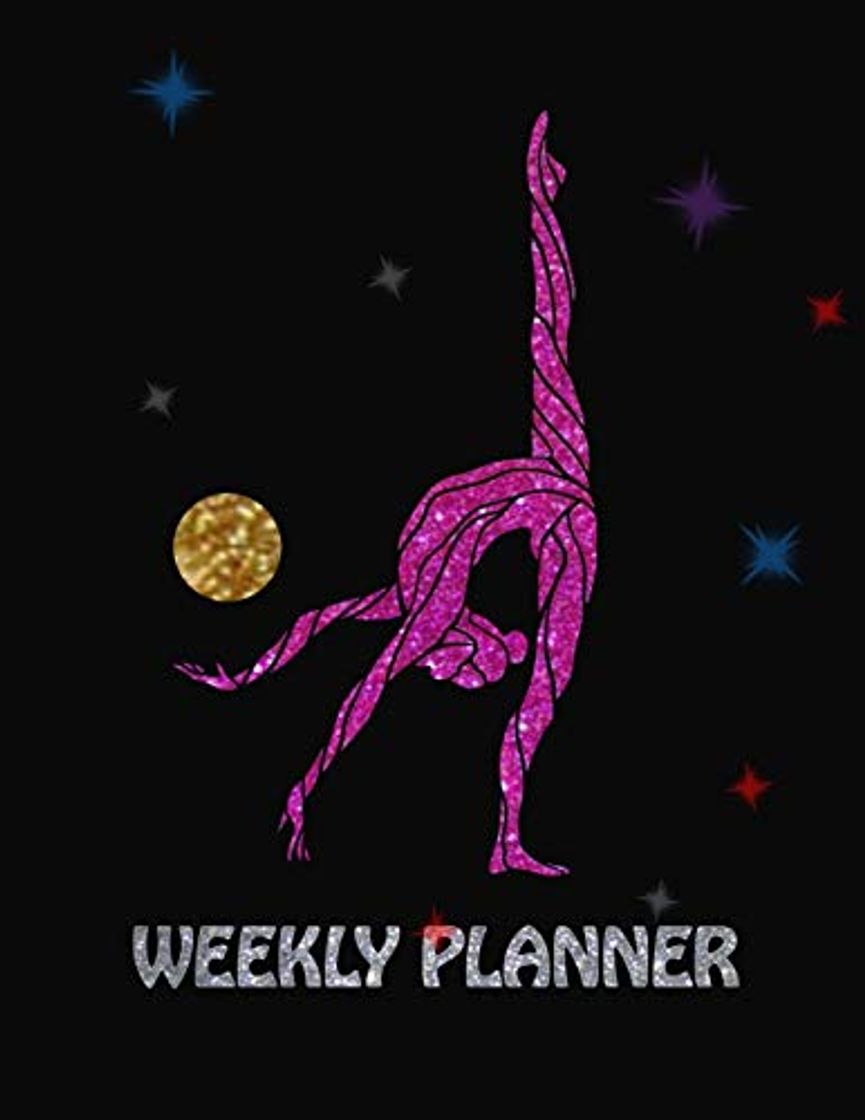 Book Weekly Planner: Rhythmic Gymnastics, Sparkly Gymnast